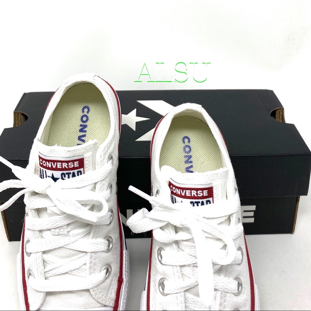 Converse Chuck Taylor AS Classic White Low Kid’s 3J256 - Picture 5 of 9